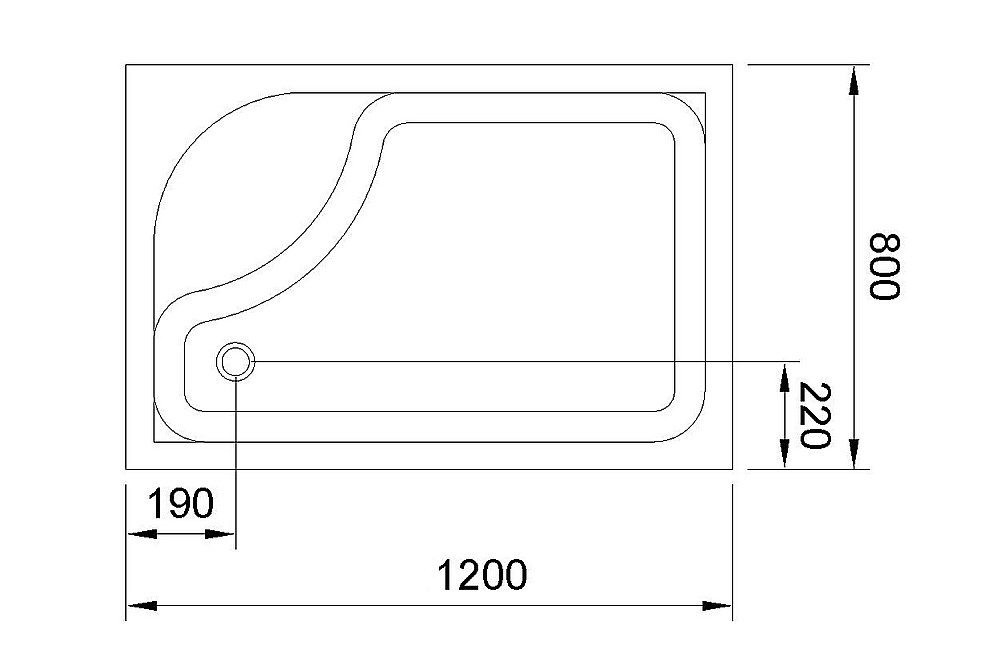 Душевой поддон Royal Bath BP 120х80 купить в интернет-магазине Sanbest