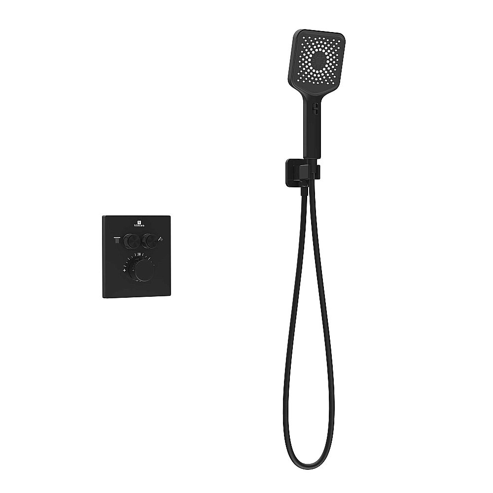 Душевая система Vincea Inspire VSFW-3I21MT4MB черная матовая купить в интернет-магазине сантехники Sanbest