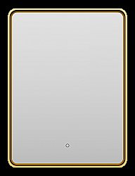 Зеркало с LED-подсветкой Misty MERCURY 60x80 золото в ванную от интернет-магазине сантехники Sanbest