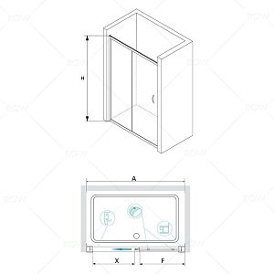 Душевая дверь RGW Passage PA-016 150 купить в интернет-магазине Sanbest