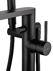 Смеситель для ванны напольного монтажа WONZON & WOGHAND STICK, Черный матовый (WW-88649901-MB) купить в интернет-магазине сантехники Sanbest