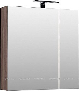 Зеркальный шкаф Aquanet Нью-Йорк 85 орех купить в интернет-магазине сантехники Sanbest