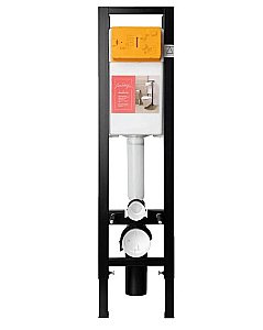 Унитаз подвесной Jacob Delafon STRUKTURA E21754RU-00 безободковый, с крышкой микролифт, с инсталляцией и кнопкой хром купить в интернет-магазине Sanbest