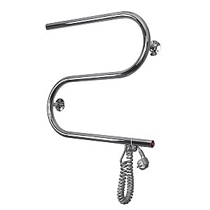 Полотенцесушитель электрический Domoterm S-образный DMT 112 42x50 EK хром купить в интернет-магазине сантехники Sanbest