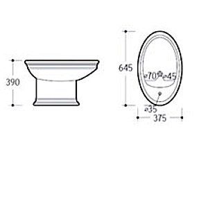 Биде Laguraty 0205C купить в интернет-магазине Sanbest