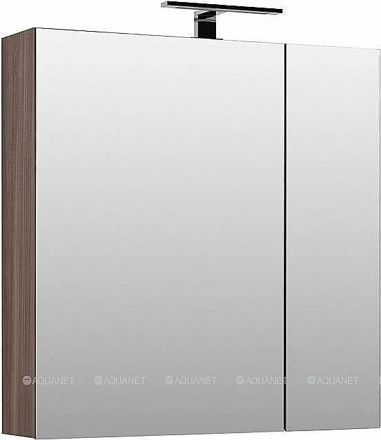 Зеркальный шкаф Aquanet Нью-Йорк 85 орех купить в интернет-магазине сантехники Sanbest
