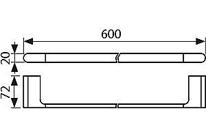 Полотенцедержатель Kaiser KH-2727 черный купить в интернет-магазине сантехники Sanbest