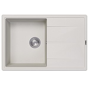 Кухонная мойка Abber Quarz 78х51 AQ2904W белая матовая купить в интернет-магазине сантехники Sanbest