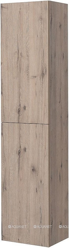 Пенал Aquanet Алвита New 277561 35 Дуб веллингтон для ванной в интернет-магазине сантехники Sanbest