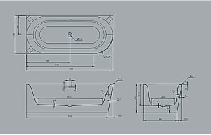 Акриловая ванна Knief Fresh 180x80 0100-233/0100-232 белая купить в интернет-магазине Sanbest