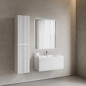Тумба с раковиной Sancos Snob R 1.0 SNR1.090W/CN7002 Bianco для ванной в интернет-магазине Sanbest