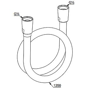 Душевой шланг Kludi Suparaflex 61071N0-00 золото брашированное купить в интернет-магазине сантехники Sanbest