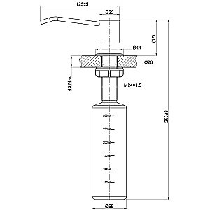 Диспенсер Lemark Expert LM8201BLN черный купить в интернет-магазине сантехники Sanbest