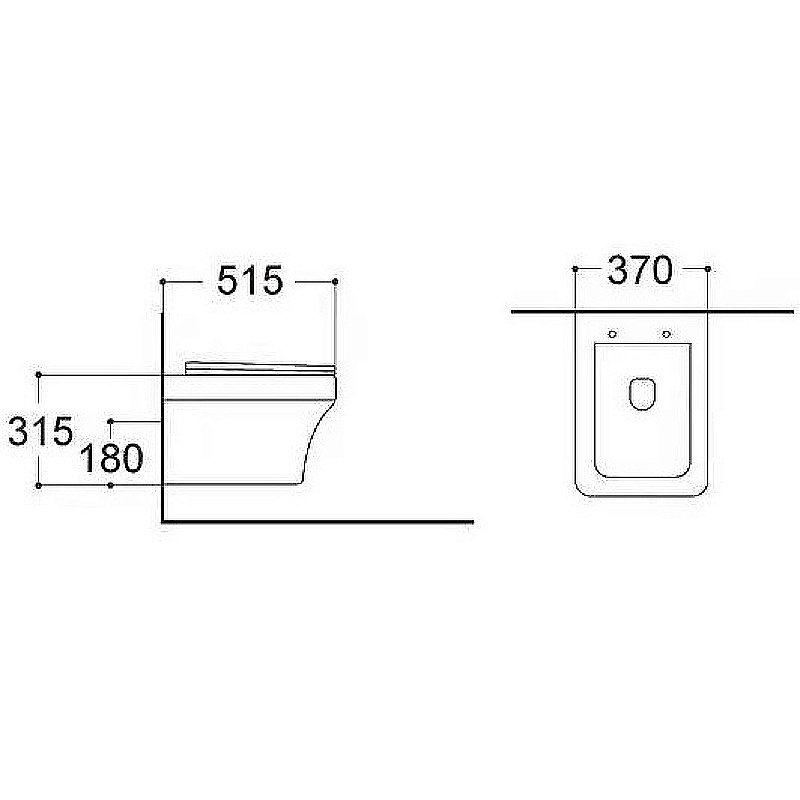 Унитаз подвесной Aquatek Амадео AQ1163-00 белый, с крышкой микролифт, безободковый купить в интернет-магазине Sanbest