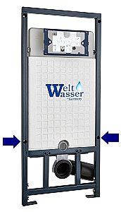 Унитаз с инсталляцией WeltWasser MARBERG 507 + MERZBACH 043 MT-WT + MAR 507 SE купить в интернет-магазине Sanbest