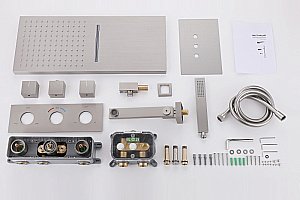 Душевая система Abber Daheim AF8253SP сатин купить в интернет-магазине сантехники Sanbest