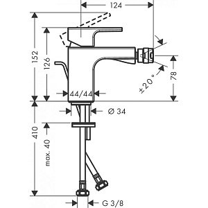 Смеситель Hansgrohe Vernis Shape 71211000 купить в интернет-магазине сантехники Sanbest