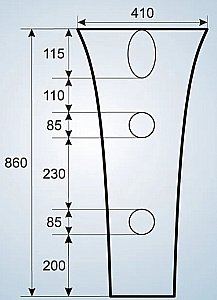 Раковина напольная Gid Autonomo 41 Nb132bg 81114 черная графит купить в интернет-магазине Sanbest
