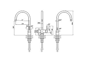 Смеситель для кухни Paulmark Heller He213218-WH  белый матовый купить в интернет-магазине сантехники Sanbest