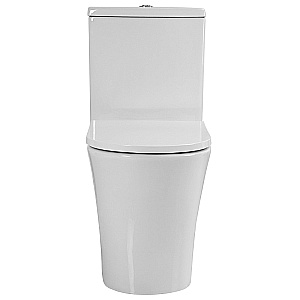 Унитаз напольный Azario Vise AZ-1343BT белый, безободковый, с бачком, с крышкой микролифт купить в интернет-магазине Sanbest