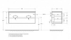 Тумба с раковиной BelBagno KRAFT 2C 120 натуральный дуб небраска для ванной в интернет-магазине Sanbest