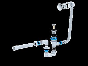 Слив-перелив для ванны Ани Пласт EC055 купить в интернет-магазине сантехники Sanbest