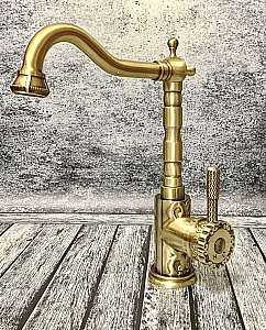 Смеситель для кухни Milacio Villena MC.509.BR бронза купить в интернет-магазине сантехники Sanbest