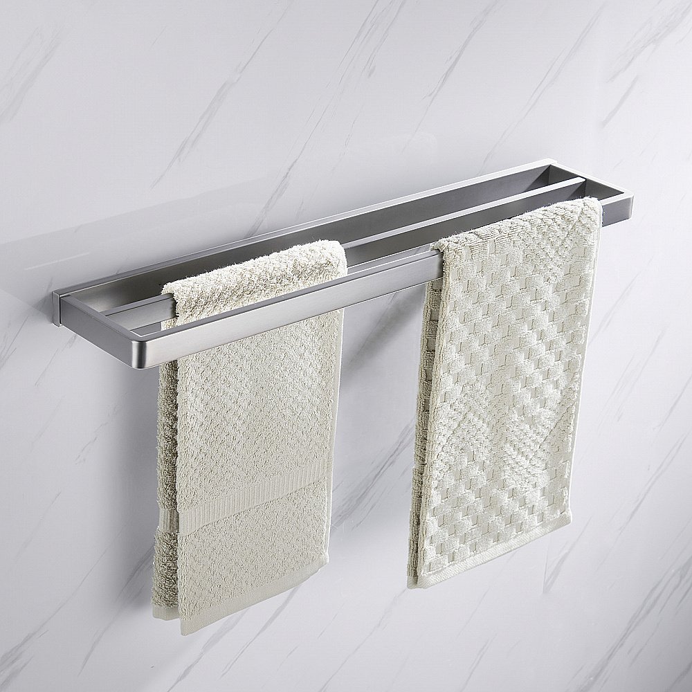 Полотенцедержатель двойной ABBER Westen AA1756SP сатин купить в интернет-магазине сантехники Sanbest
