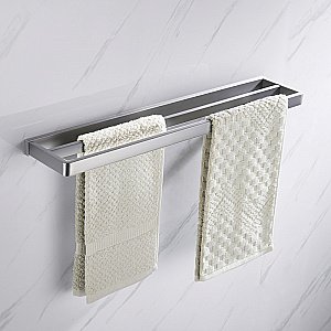 Полотенцедержатель двойной ABBER Westen AA1756SP сатин купить в интернет-магазине сантехники Sanbest