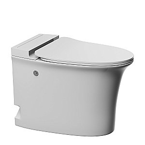 Унитаз приставной Abber Bequem AC1125P белый, с крышкой микролифт купить в интернет-магазине Sanbest