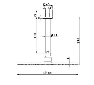 Верхний душ Cisal Shower DS01370021 купить в интернет-магазине сантехники Sanbest