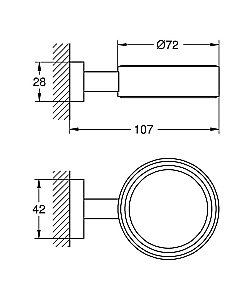 Мыльница Grohe Essentials Cube 40508001 купить в интернет-магазине сантехники Sanbest