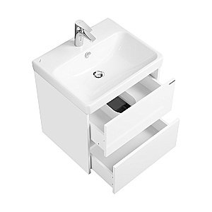 Тумба с раковиной Акватон Сканди 55 белая для ванной в интернет-магазине Sanbest