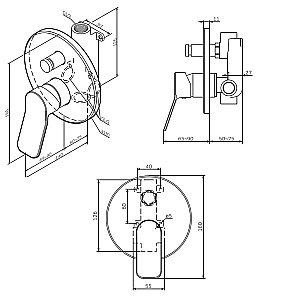 Смеситель для душа AM.PM X-Joy F85A45000 купить в интернет-магазине сантехники Sanbest