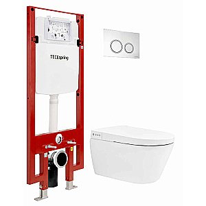 Унитаз-биде TECE Spring S955799 безободковый, слив торнадо, с инсталляцией, с крышкой микролифт купить в интернет-магазине Sanbest