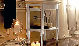 Тумба под раковину Kerasan Retro 735030, база полая 69см, под раковину 1046, цвет белый матовый. купить в интернет-магазине сантехники Sanbest