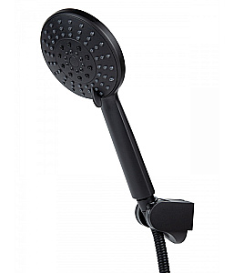 Смеситель для ванны Agger Easy A3121144 с душевым набором, черный матовый купить в интернет-магазине сантехники Sanbest