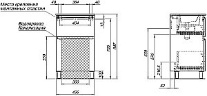 Тумба с раковиной Aquanet Алвита new 50 344126+329252 дуб веллингтон табак для ванной в интернет-магазине Sanbest