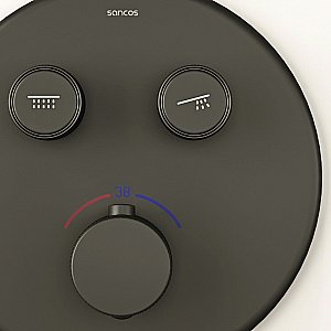 Душевая система Sancos Space SC3006MB черная матовая купить в интернет-магазине сантехники Sanbest