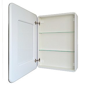 Зеркальный шкаф с подсветкой Art&Max PLATINO AM-Pla-600-800-1D-DS-F купить в интернет-магазине сантехники Sanbest