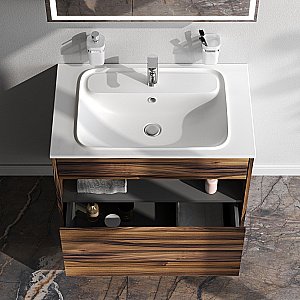 Тумба с раковиной AM.PM Func 80 дуб крафт для ванной в интернет-магазине Sanbest