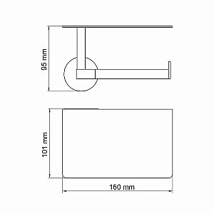 Держатель для туалетной бумаги WasserKraft Asphe K-77725 розовое золото купить в интернет-магазине сантехники Sanbest