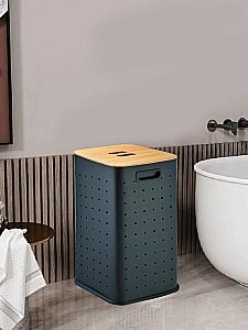 Корзина для белья WeltWasser Nansy 55 10000013377 черная матовая купить в интернет-магазине сантехники Sanbest