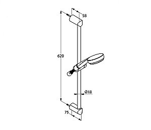 Душевой гарнитур Kludi Logo 6836305-00 хром купить в интернет-магазине сантехники Sanbest