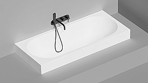 Ванна Salini Ornella Axis Kit S-Sense 170х75 103513M белая матовая купить в интернет-магазине Sanbest