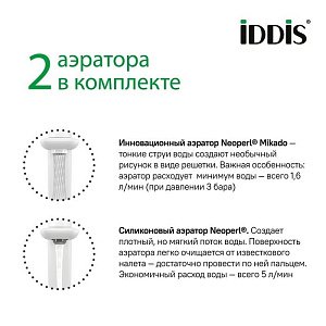 Смеситель для раковины Iddis Slide SLIWTBTi01 купить в интернет-магазине сантехники Sanbest