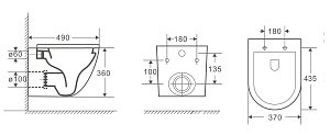 Унитаз с инсталляцией WeltWasser MARBERG 410 + MERZBACH 043 GL-WT + MAR 410 SE CR купить в интернет-магазине Sanbest