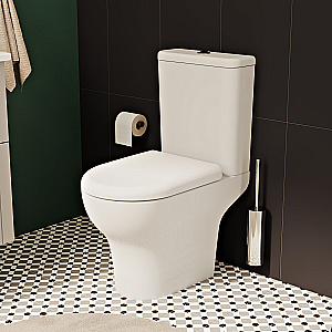 Унитаз-компакт VitrA Zentrum 9012B003-7209 с бачком, с сиденьем микролифт, белый купить в интернет-магазине Sanbest