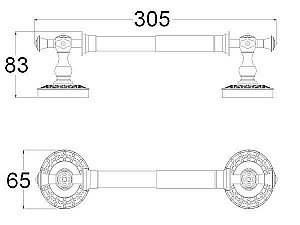 Держатель туалетной бумаги Zorg Antic AZR 07 SL купить в интернет-магазине сантехники Sanbest