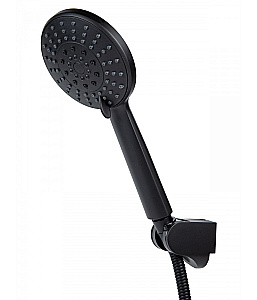 Смеситель для ванны Agger Easy A3121244 с душевым набором, черный матовый купить в интернет-магазине сантехники Sanbest